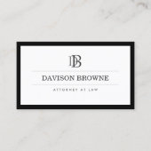 プロフェッショナルモノグラム白黒 名刺 (正面)