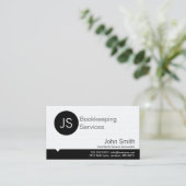 プロフェッショナルモノグラム簿記会計 名刺 (スタンド正面)