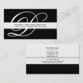 プロフェッショナルモノグラム「D」ビジネスエレガンス 名刺 (正面/裏面)