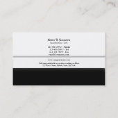 プロフェッショナルモノグラム「D」ビジネスエレガンス 名刺 (裏面)