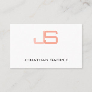 プロフェッショナルモノグラモダンムエレガントカスタム 名刺