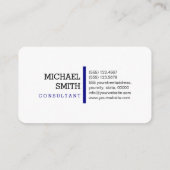 プロフェッショナルモノグラモダンムネービーストライプ 名刺 (裏面)