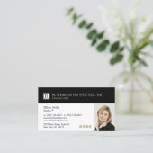 プロフェッショナルモノグラ実在ムエステートエージェントフォトバス 名刺 (スタンド正面)