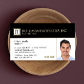 プロフェッショナルモノグラ実在ムエステートエージェントフォトバス 名刺