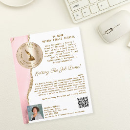 プロフェッショナルモバイル公証人・ローン署名業者 チラシ