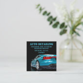 プロフェッショナルモバイルAuto Detailingサービス スクエア名刺 (スタンド正面)