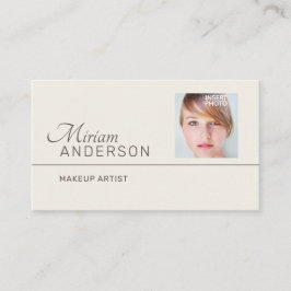 プロフェッショナルユニセックス（写真とロゴの挿入） - 名刺