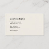 プロフェッショナルユニセックス（写真挿入） - 名刺 (裏面)