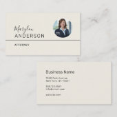 プロフェッショナルユニセックス（写真挿入） - 名刺 (正面/裏面)