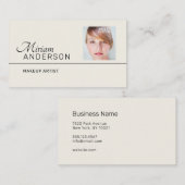 プロフェッショナルユニセックス（写真） - 名刺 (正面/裏面)