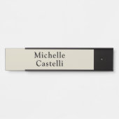 プロフェッショナルユニーククラシカルシンプルグレーブラック サインプレート (正面)