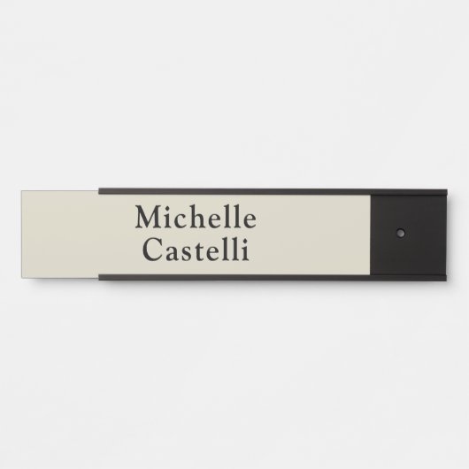 プロフェッショナルユニーククラシカルシンプルグレーブラック サインプレート (正面)