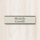 プロフェッショナルユニーククラシカルシンプルグレーブラック サインプレート (正面)