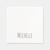 プロフェッショナルユニーククラシカルシンプル名 スタンダードカクテルナプキン (正面)