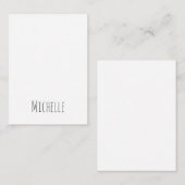 プロフェッショナルユニーククラシカルシンプル名 ノートカード (正面/裏面)