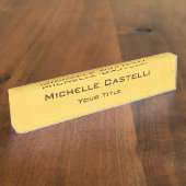 プロフェッショナルユニーククラシカルシンプル平野 デスクネームプレート (側面)