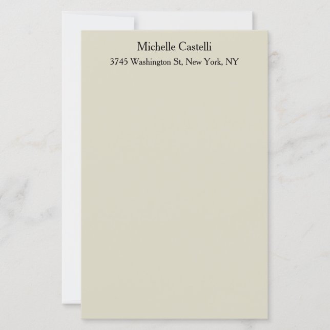 プロフェッショナルユニーククラシカルシンプル紙シート (正面)