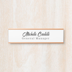 プロフェッショナルユニーククラシカルシンプル サインプレート