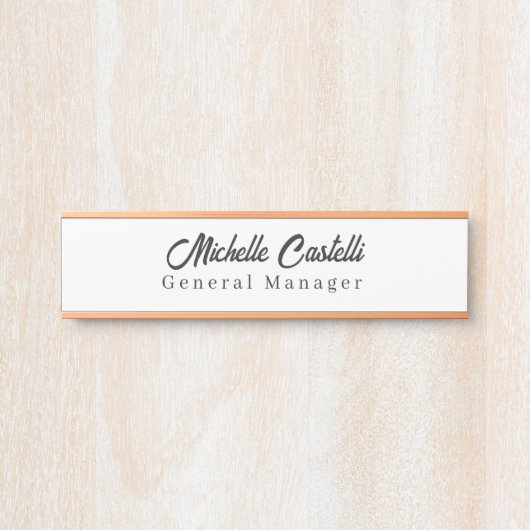 プロフェッショナルユニーククラシカルシンプル サインプレート (正面)