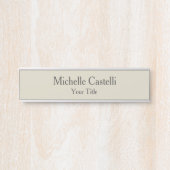 プロフェッショナルユニーククラシカルシンプル サインプレート (正面)