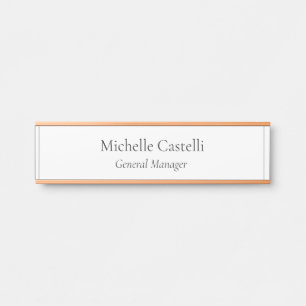 プロフェッショナルユニーククラシカルシンプル サインプレート