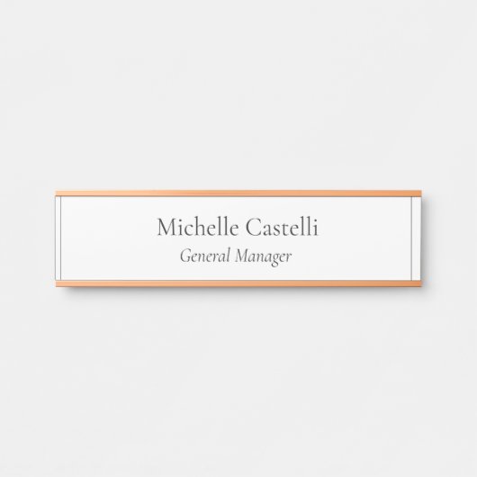 プロフェッショナルユニーククラシカルシンプル サインプレート (正面)