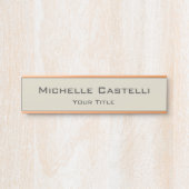 プロフェッショナルユニーククラシカルシンプル サインプレート (正面)