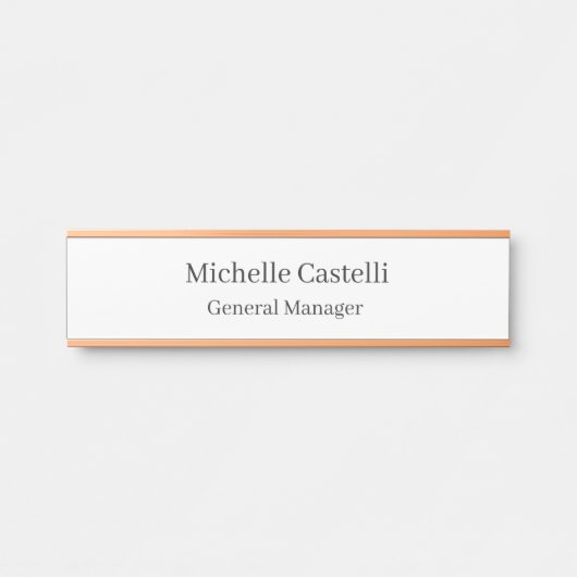 プロフェッショナルユニーククラシカルシンプル サインプレート (正面)