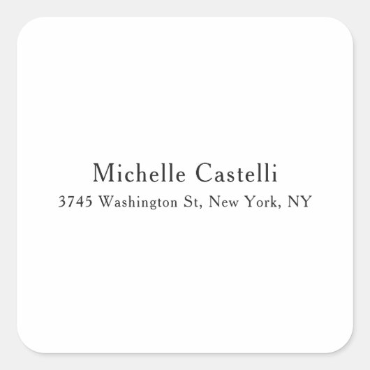 プロフェッショナルユニーククラシカルシンプル スクエアシール (正面)