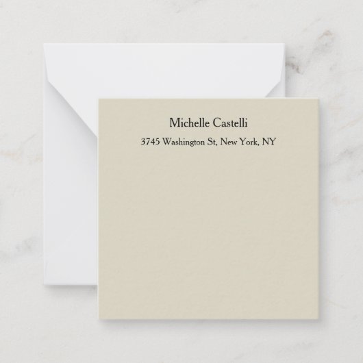 プロフェッショナルユニーククラシカルシンプル ノートカード (正面)