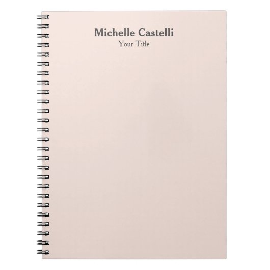 プロフェッショナルユニーククラシカルシンプル ノートブック (正面)