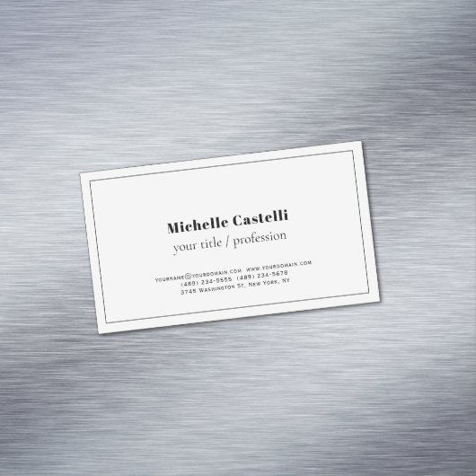 プロフェッショナルユニーククラシカルシンプル マグネット名刺 (インサイチュ)