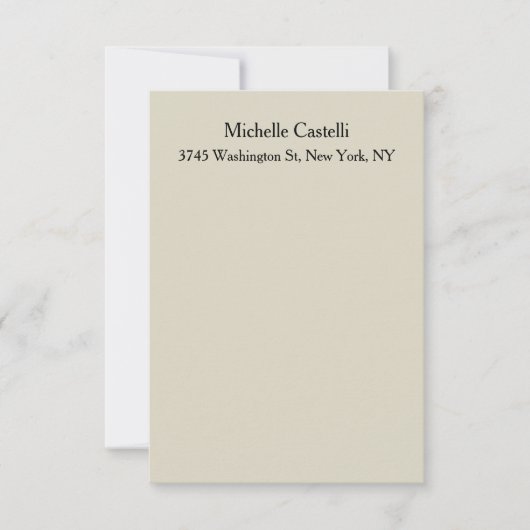 プロフェッショナルユニーククラシカルシンプル 出欠カード (正面)