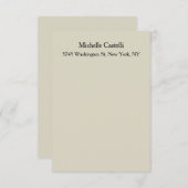 プロフェッショナルユニーククラシカルシンプル 出欠カード (正面/裏面)