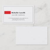 プロフェッショナルユニーククラシカルシンプル 名刺 (正面/裏面)