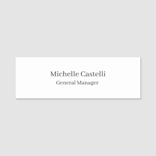 プロフェッショナルユニーククラシカルシンプル 名札 (正面)