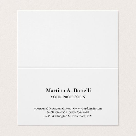 プロフェッショナルユニークプエレガントライシンプルン 名刺 (外部フラット)