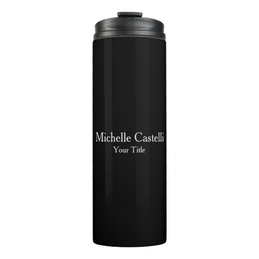 プロフェッショナルユニークミニマモダンリストブラックグレー タンブラー (正面)