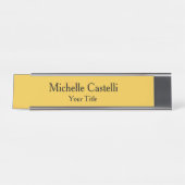 プロフェッショナルユニークミモダンミナリストシンプル デスクネームプレート (正面)