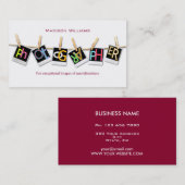 プロフェッショナルユニーク写違う真者 名刺 (正面/裏面)