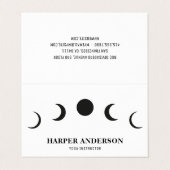 プロフェッショナルヨガインストラクターブラックムーン 名刺 (外部フラット)