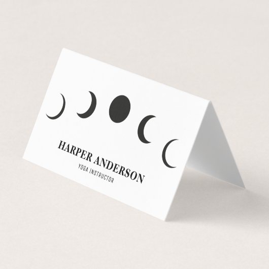 プロフェッショナルヨガインストラクターブラックムーン 名刺 (正面)