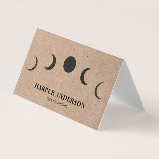プロフェッショナルヨガインストラクターブラックムーン 名刺 (正面)