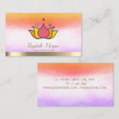 プロフェッショナルヨガインストラクター蓮 名刺 (正面/裏面)