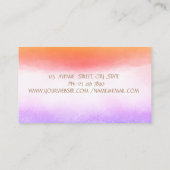 プロフェッショナルヨガインストラクター蓮 名刺 (裏面)