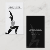 プロフェッショナルヨガコーチまたはフィットネスインストラクター 名刺 (正面/裏面)