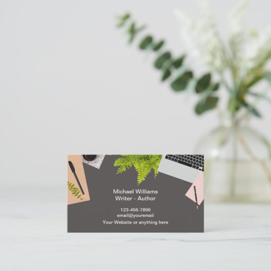 プロフェッショナルライター作家名刺 名刺 (スタンド正面)