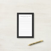 プロフェッショナルライニング白黒 |名前 ポストイット (デスク上)