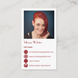 プロフェッショナルライフカスタムコーチ名刺 ロイヤリティカード
