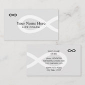 プロフェッショナルライフコーチビジネスカードテンプレート 名刺 (正面/裏面)